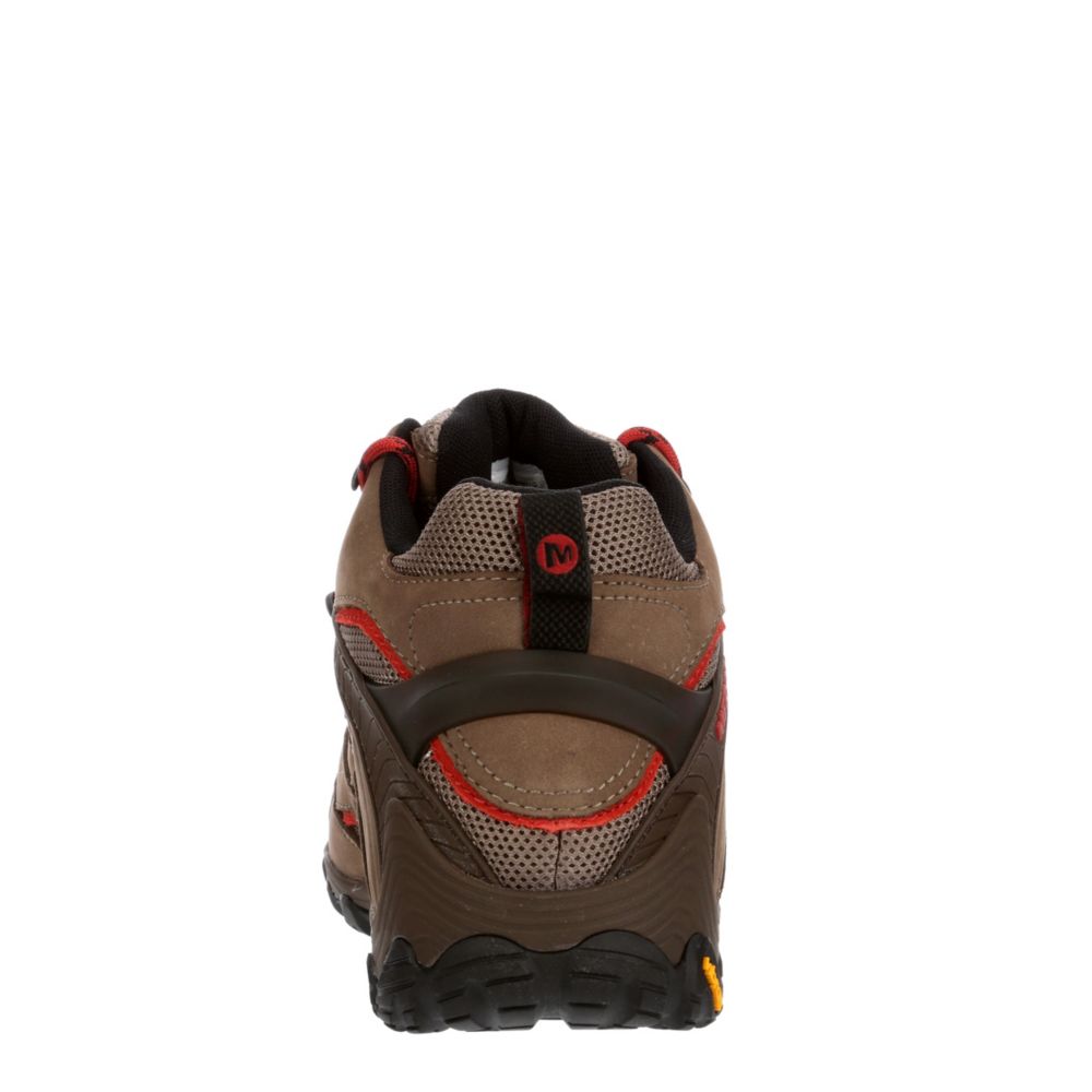 MERRELL Mens Chameleon 7 Mid Waterproof Hiking Boot - BROWN