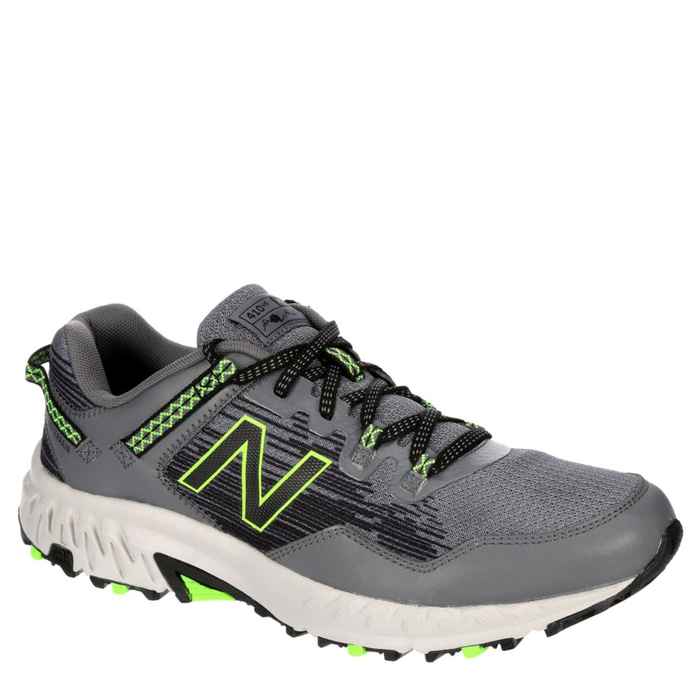 Grey New Balance Mens 410 V6 Trail Running Shoe | Athletic | Off Broadway Shoes