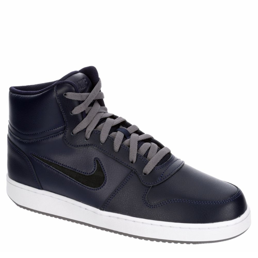 navy nike high tops