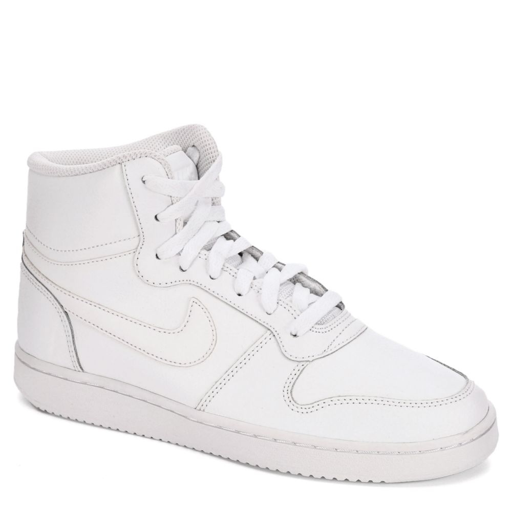 NIKE Mens Ebernon Mid Sneaker - WHITE