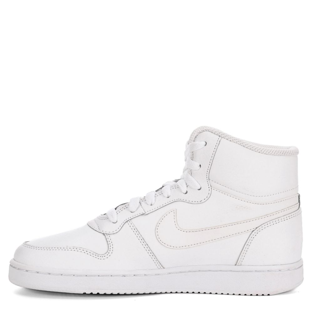 NIKE Mens Ebernon Mid Sneaker - WHITE