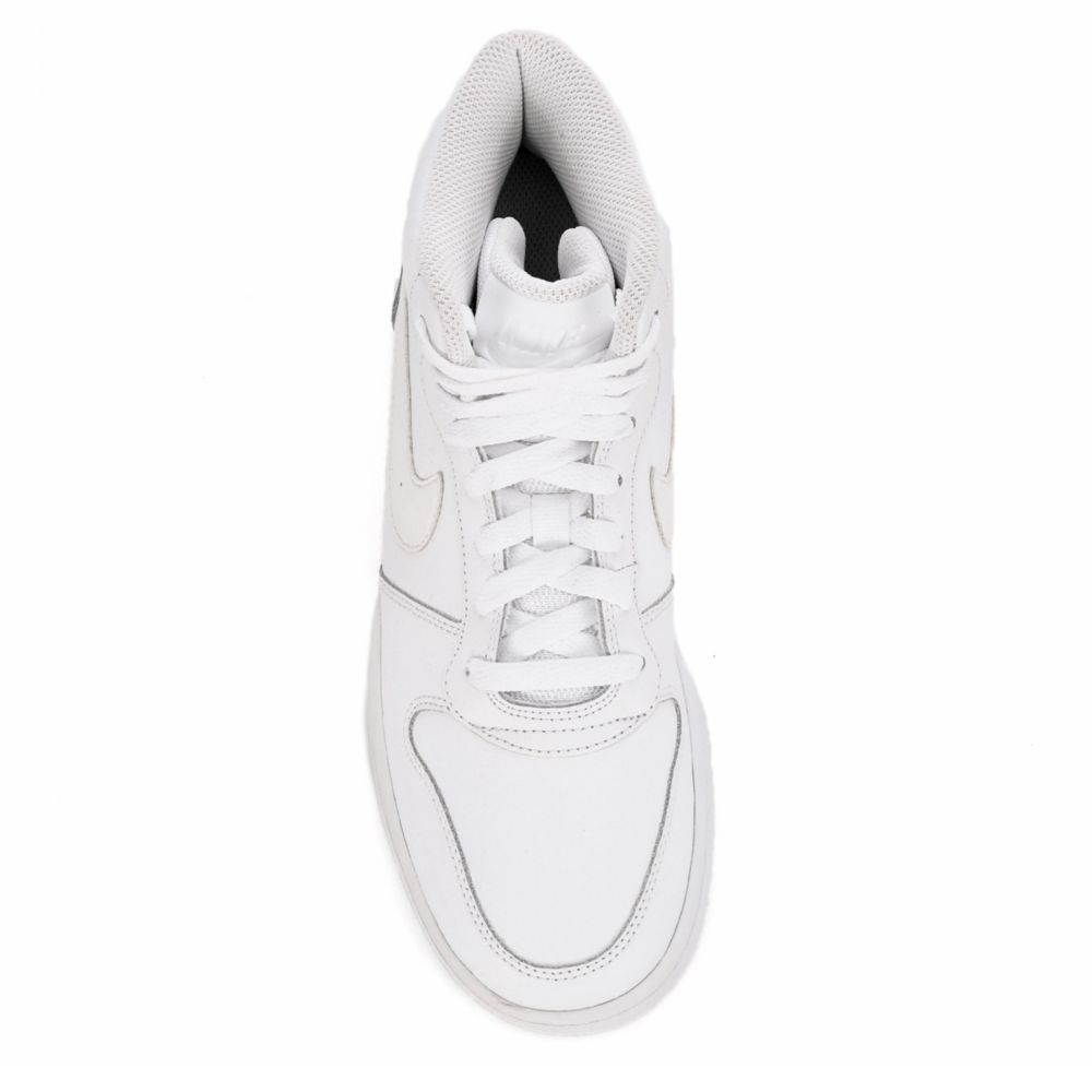 NIKE Mens Ebernon Mid Sneaker - WHITE