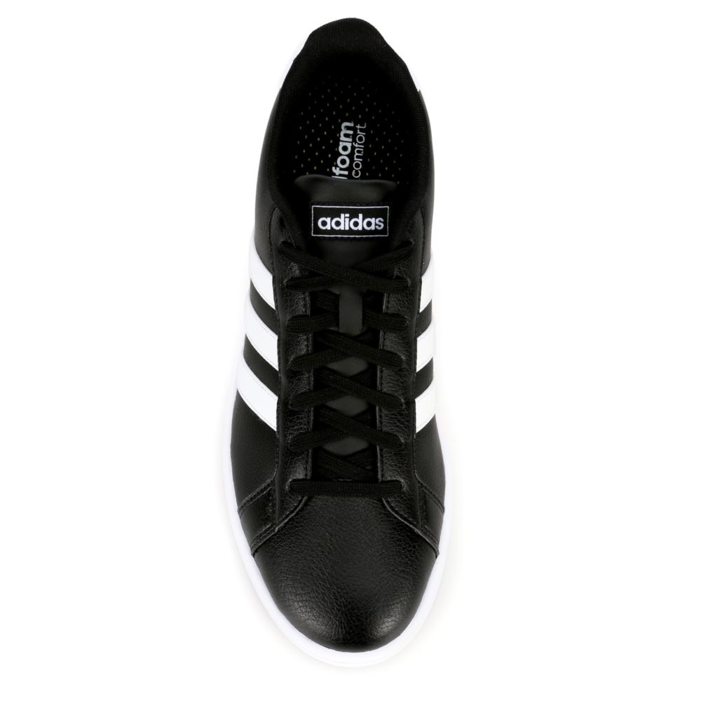 adidas black court shoes