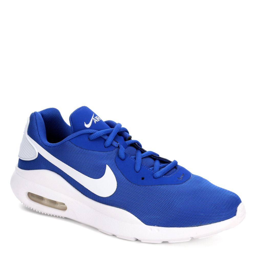 blue and white sneakers