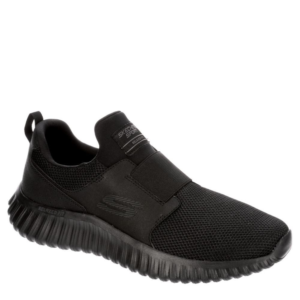 all black skechers mens