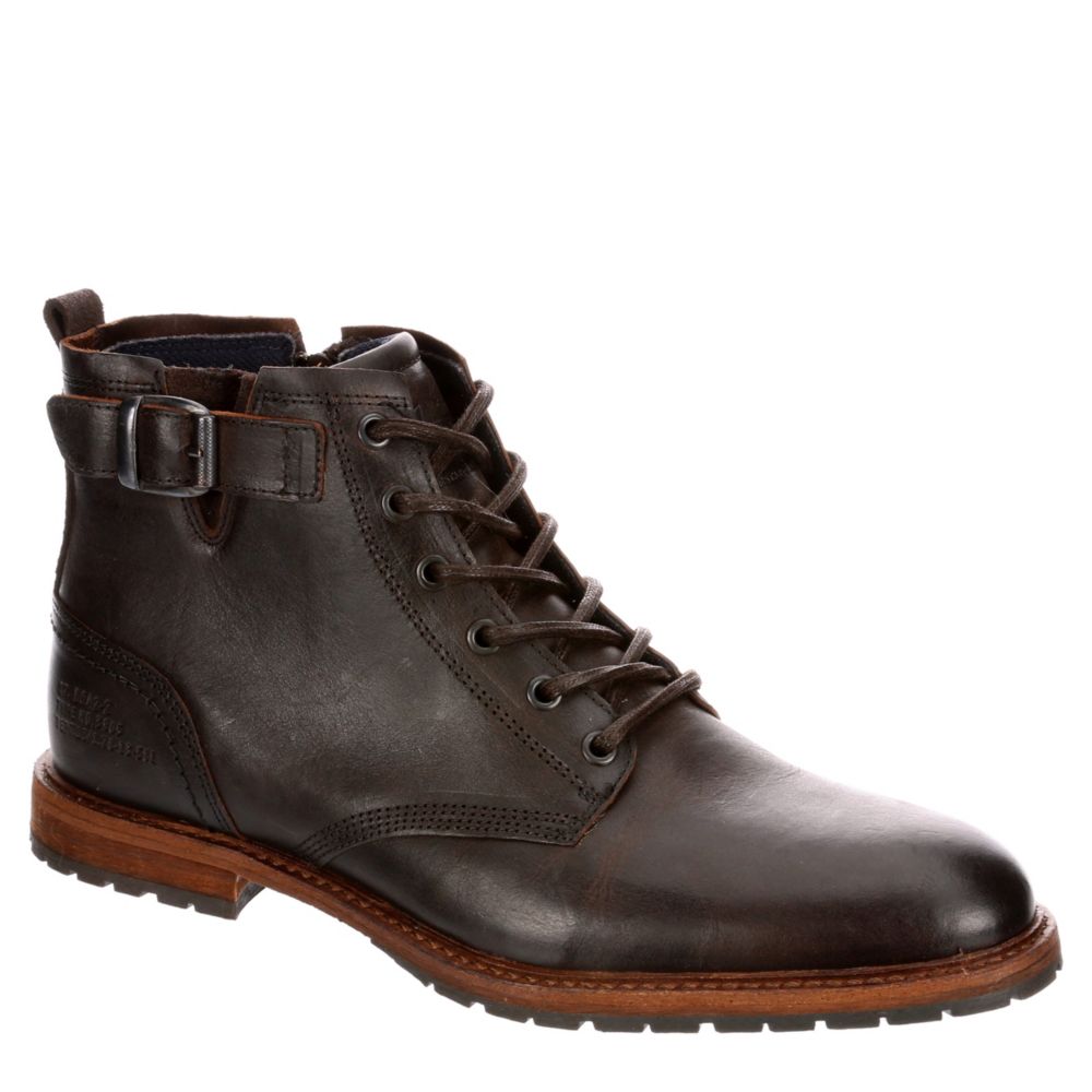 mens dark brown casual boots