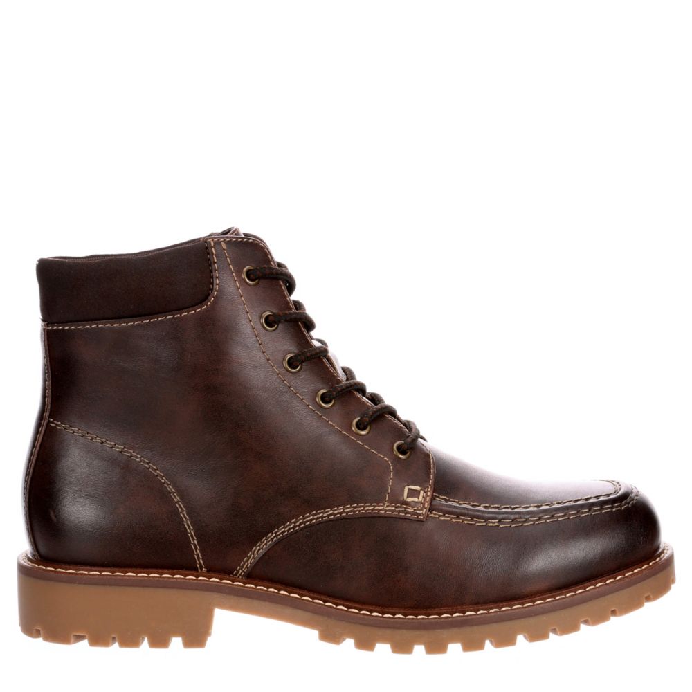 men's moc toe casual boots