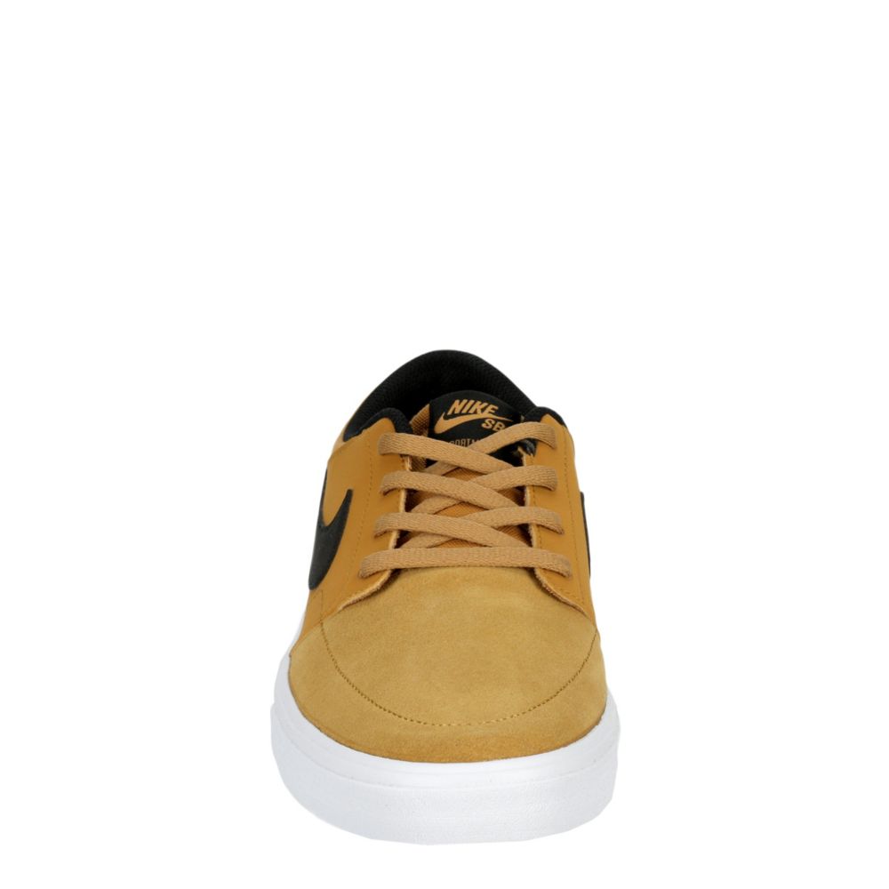 NIKE Mens Sb Portmore Solarsoft Sneaker - TAN