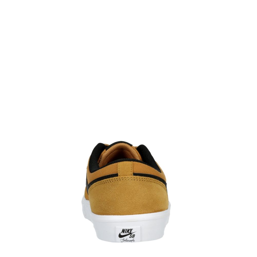 NIKE Mens Sb Portmore Solarsoft Sneaker - TAN
