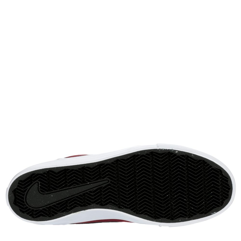 NIKE Mens Sb Portmore Solarsoft Sneaker - BURGUNDY