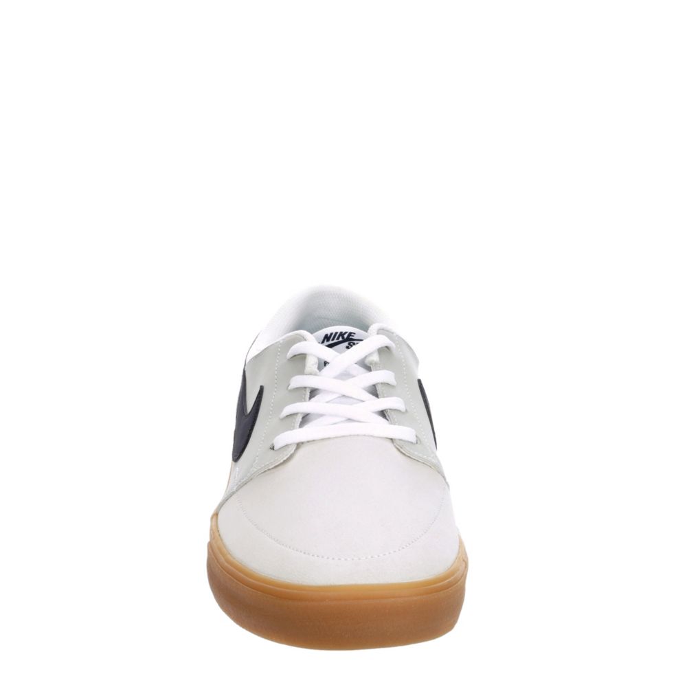 NIKE Mens Sb Portmore Solarsoft Sneaker - WHITE