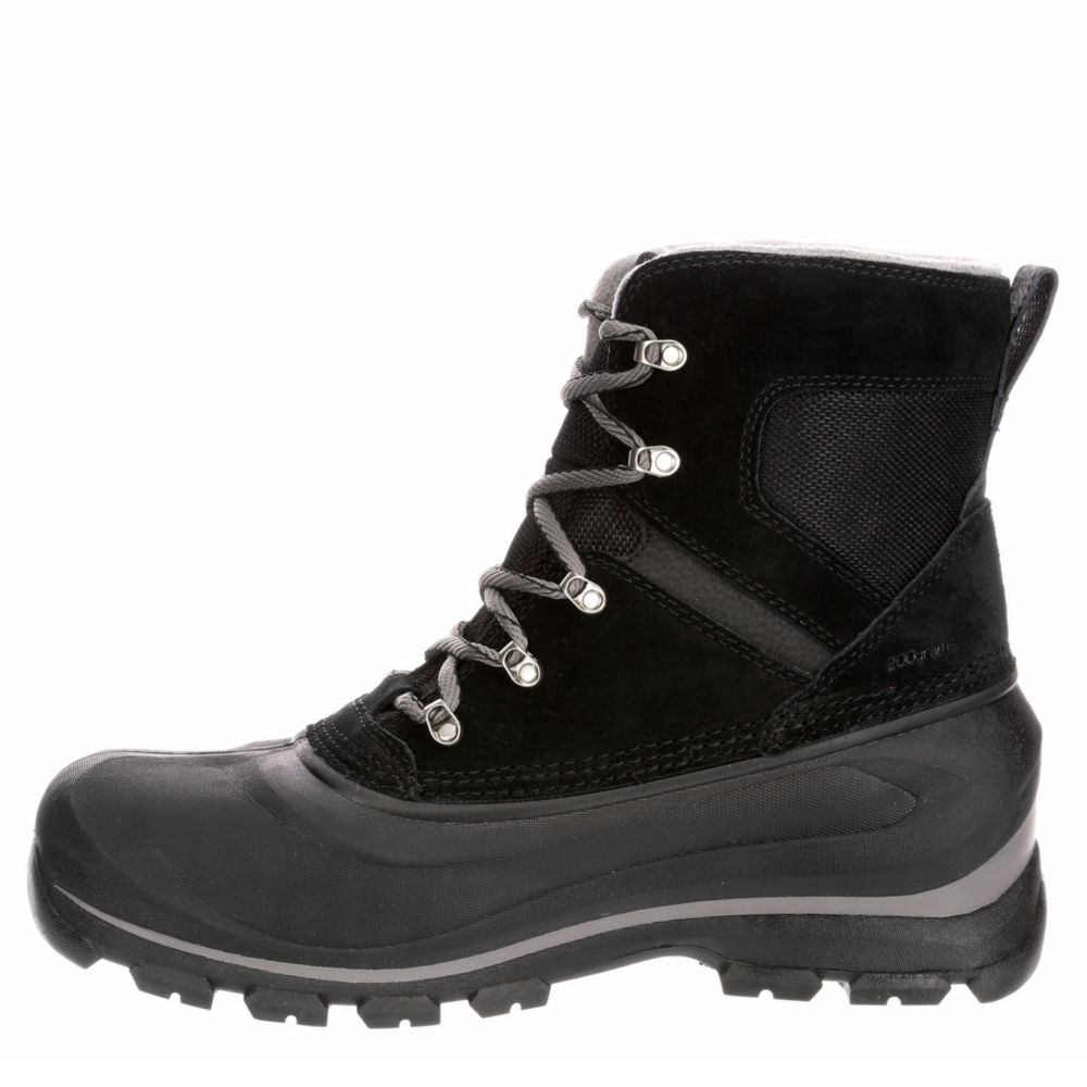 SOREL Mens Buxton Lace Waterproof Insulated Boot - BLACK
