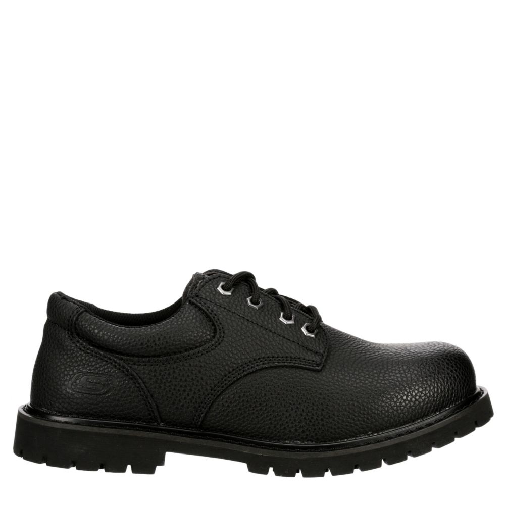 black skechers mens work shoes