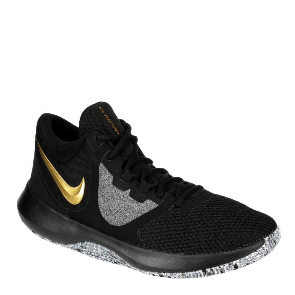 nike air precision 2 black and gold