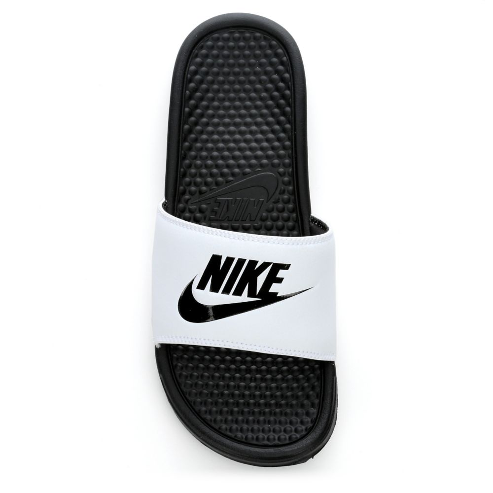 NIKE Mens Benassi Jdi Slide Sandal - WHITE