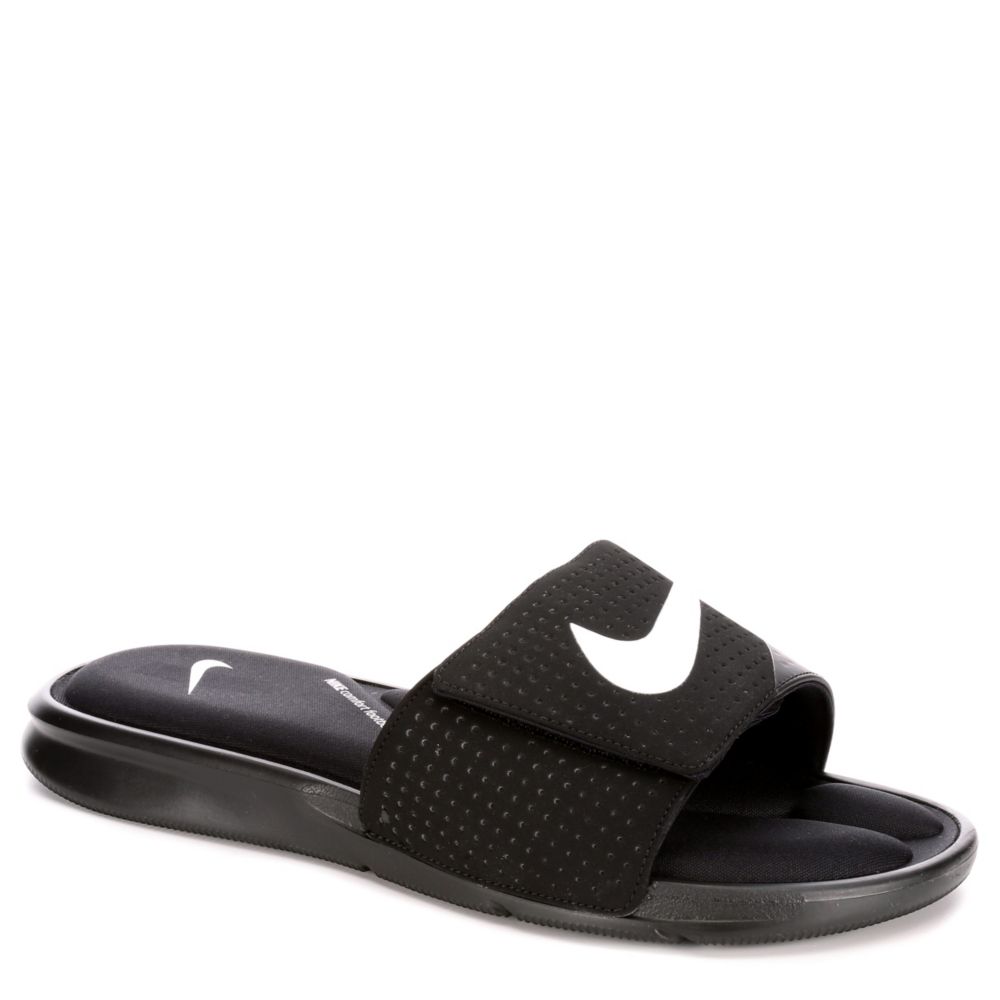 Black Nike Mens Ultra Comfort Slide Slides Off Broadway Shoes