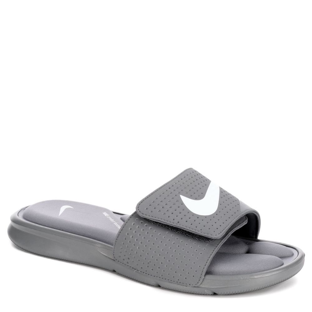 Grey Nike Ultra Comfort Men S Foam Slides Off Broadway Shoes