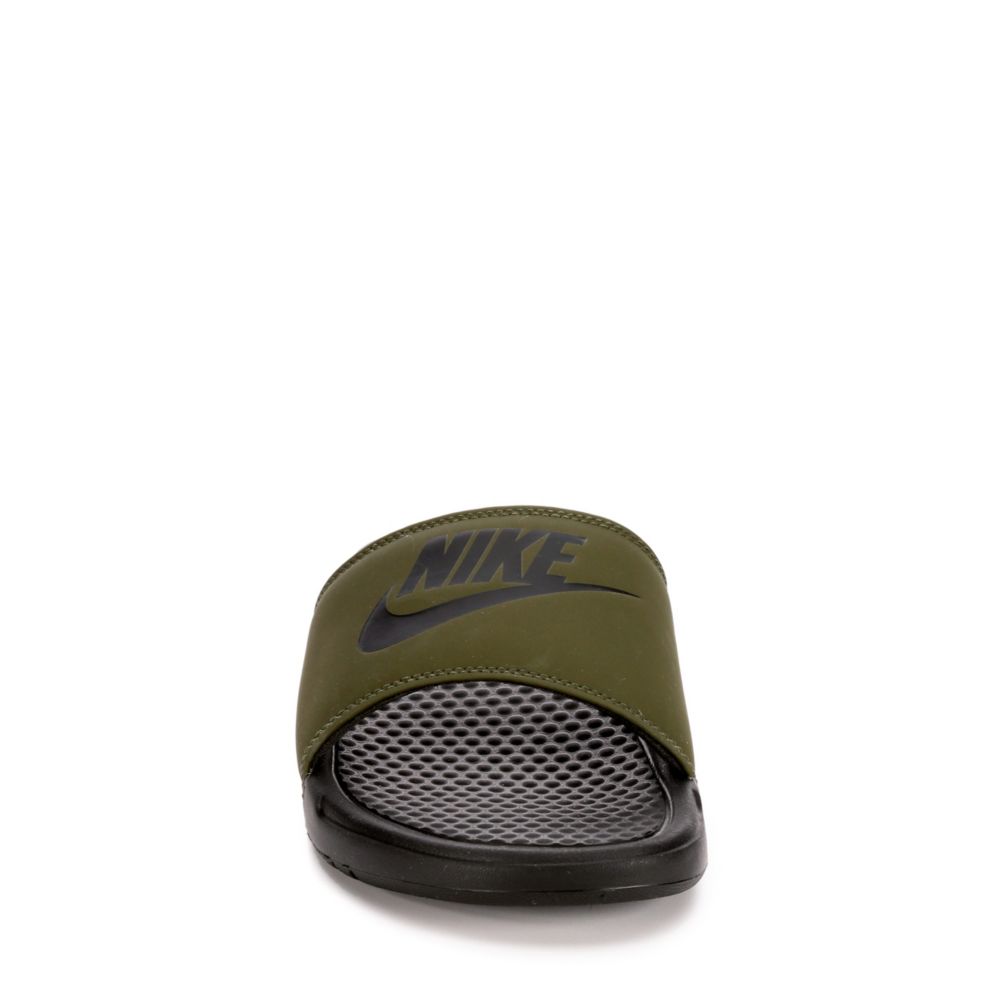 NIKE Mens Benassi Jdi Slide Sandal - OLIVE