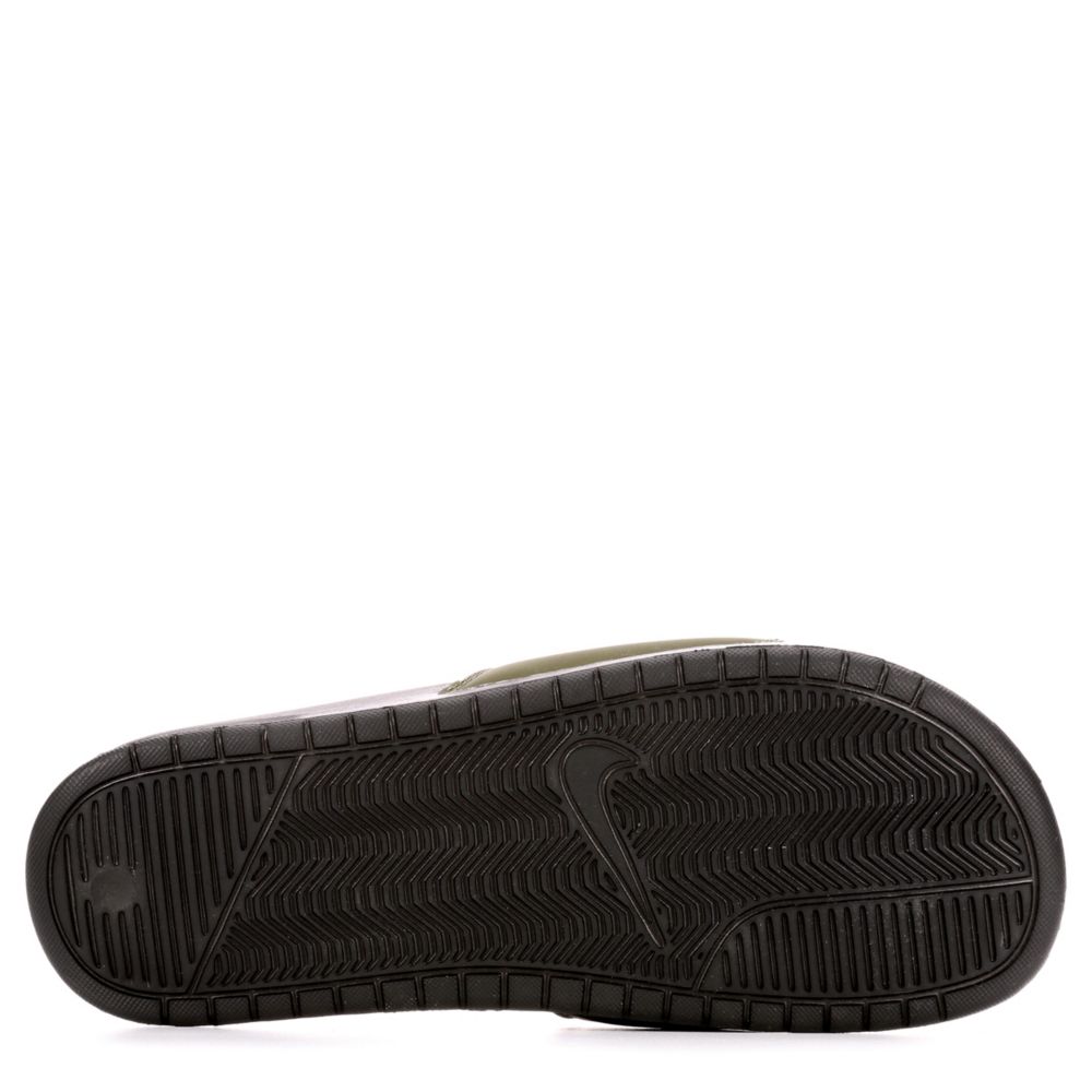 NIKE Mens Benassi Jdi Slide Sandal - OLIVE