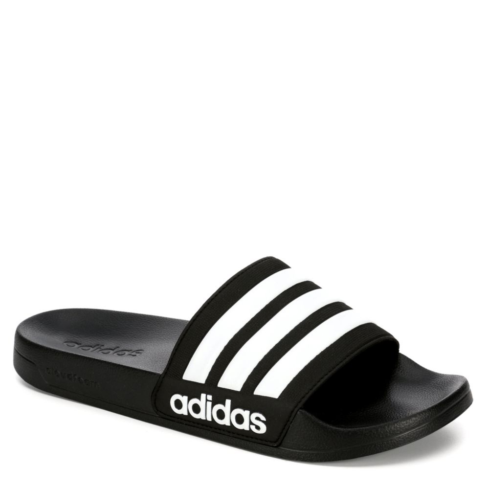mens adidas cloudfoam slides