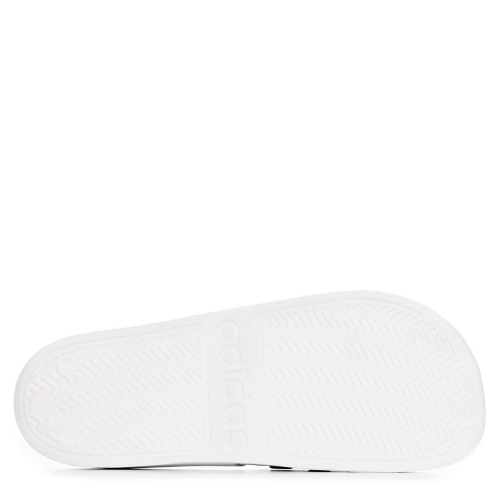 adidas cloudfoam slides white