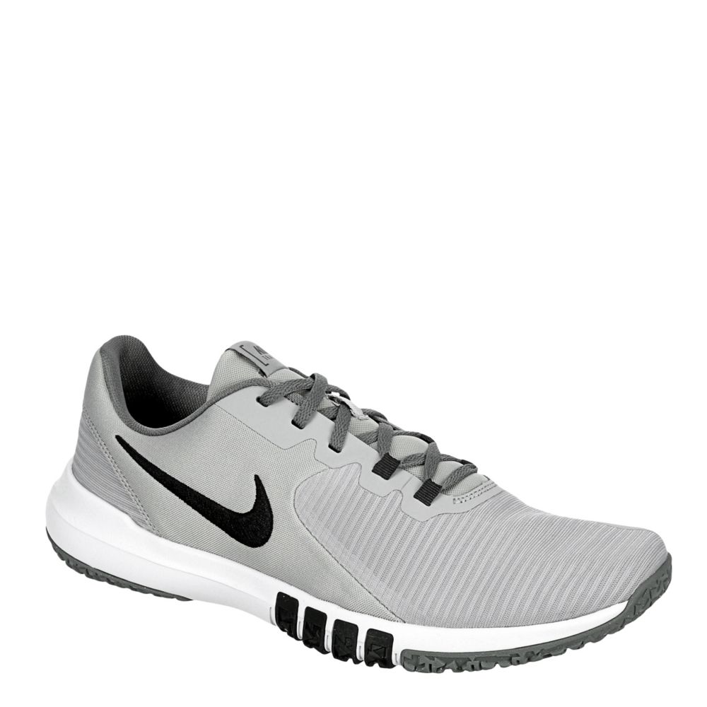 Grey Nike Mens Flex Control 4 Sneaker | Athletic | Off Broadway Shoes