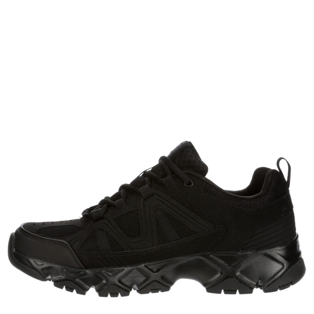 SKECHERS Mens Crossbar Sneaker - BLACK