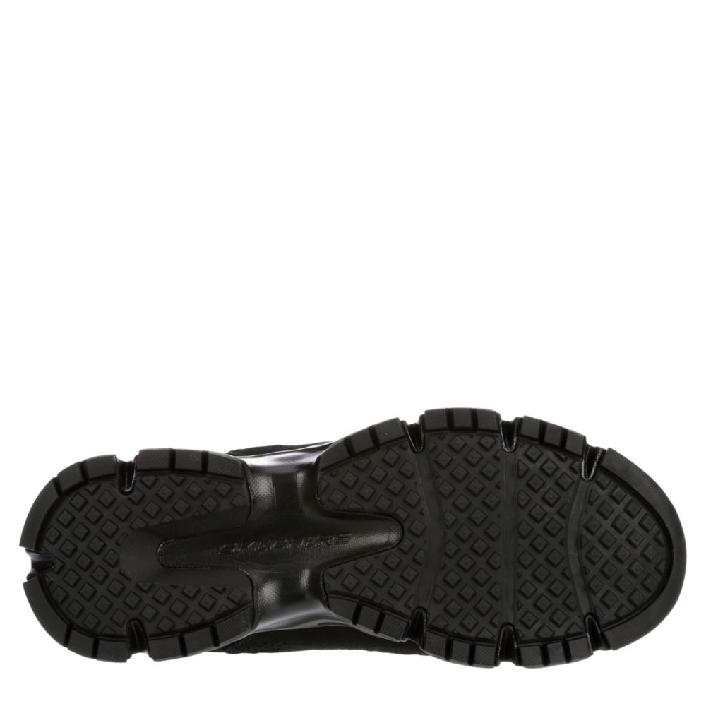 SKECHERS Mens Crossbar Sneaker - BLACK