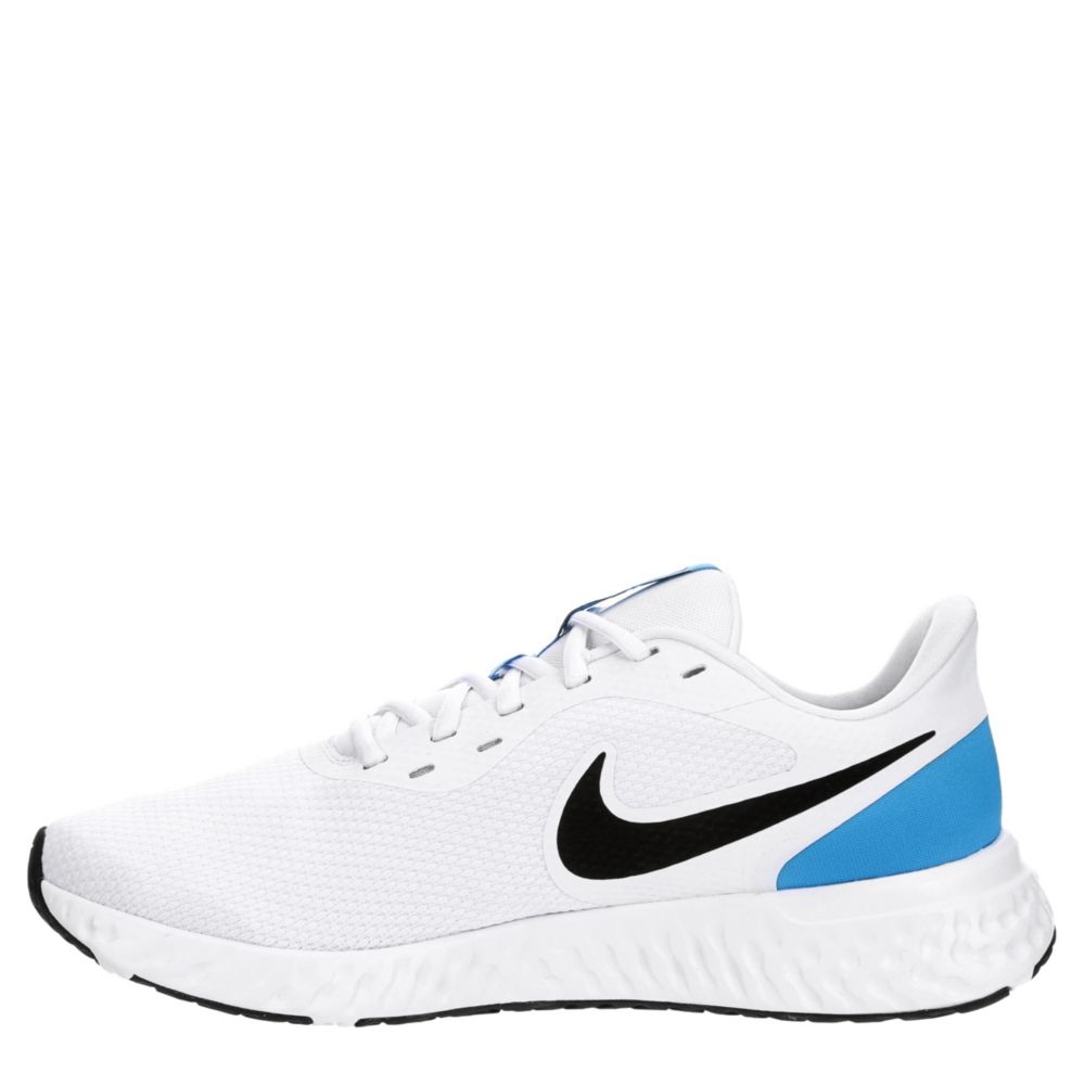 NIKE Mens Revolution 5 Running Shoe - WHITE