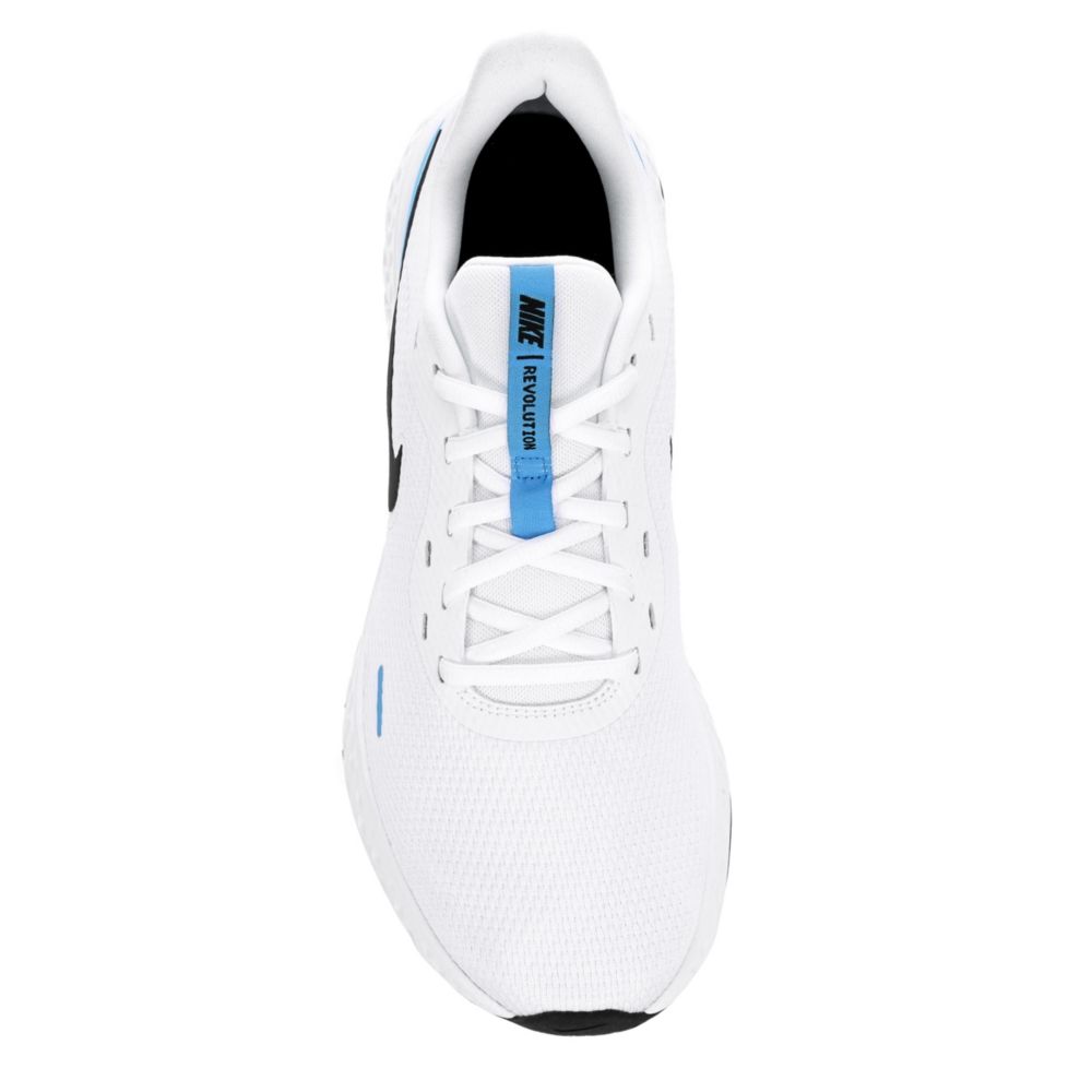 NIKE Mens Revolution 5 Running Shoe - WHITE