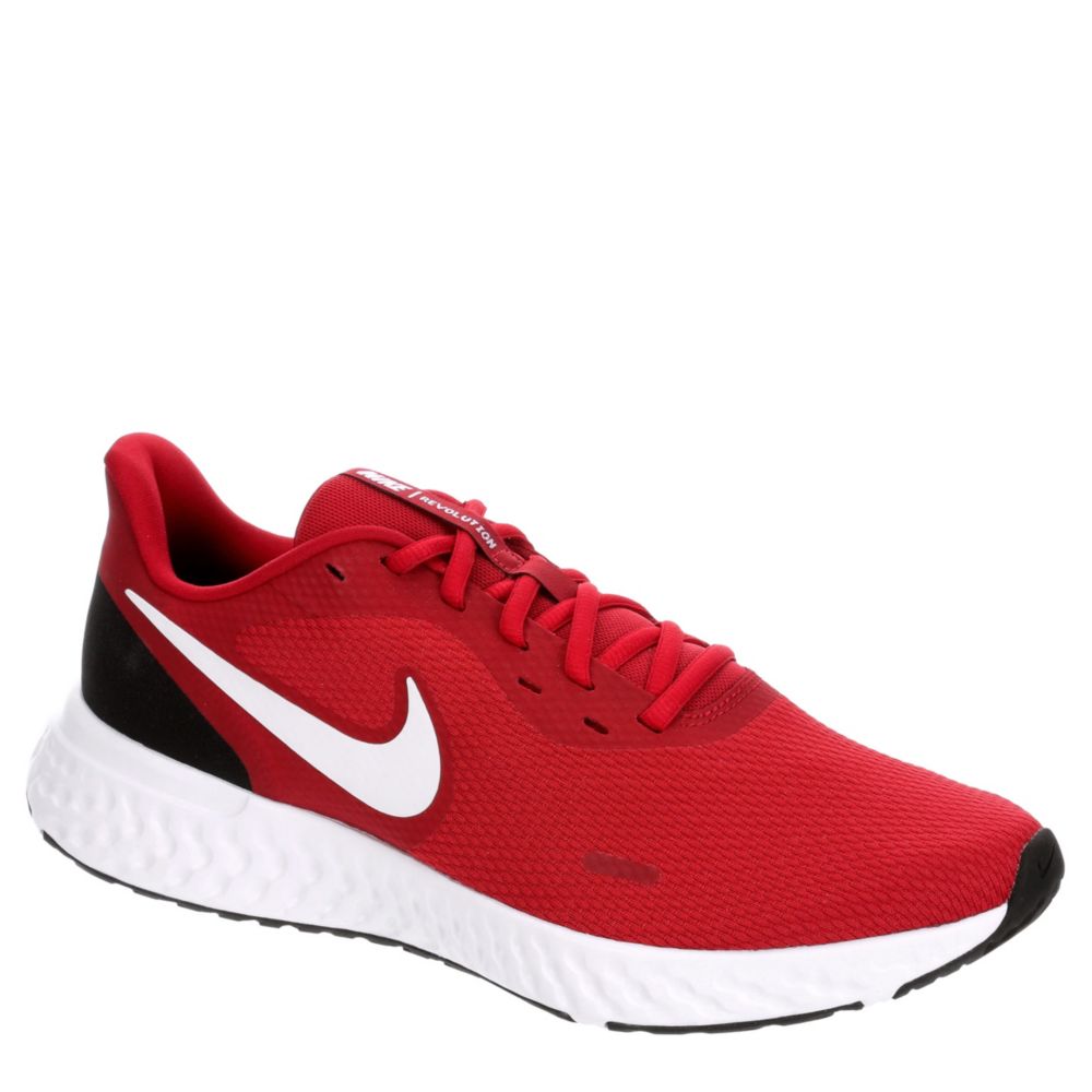 red and white nike running shoes