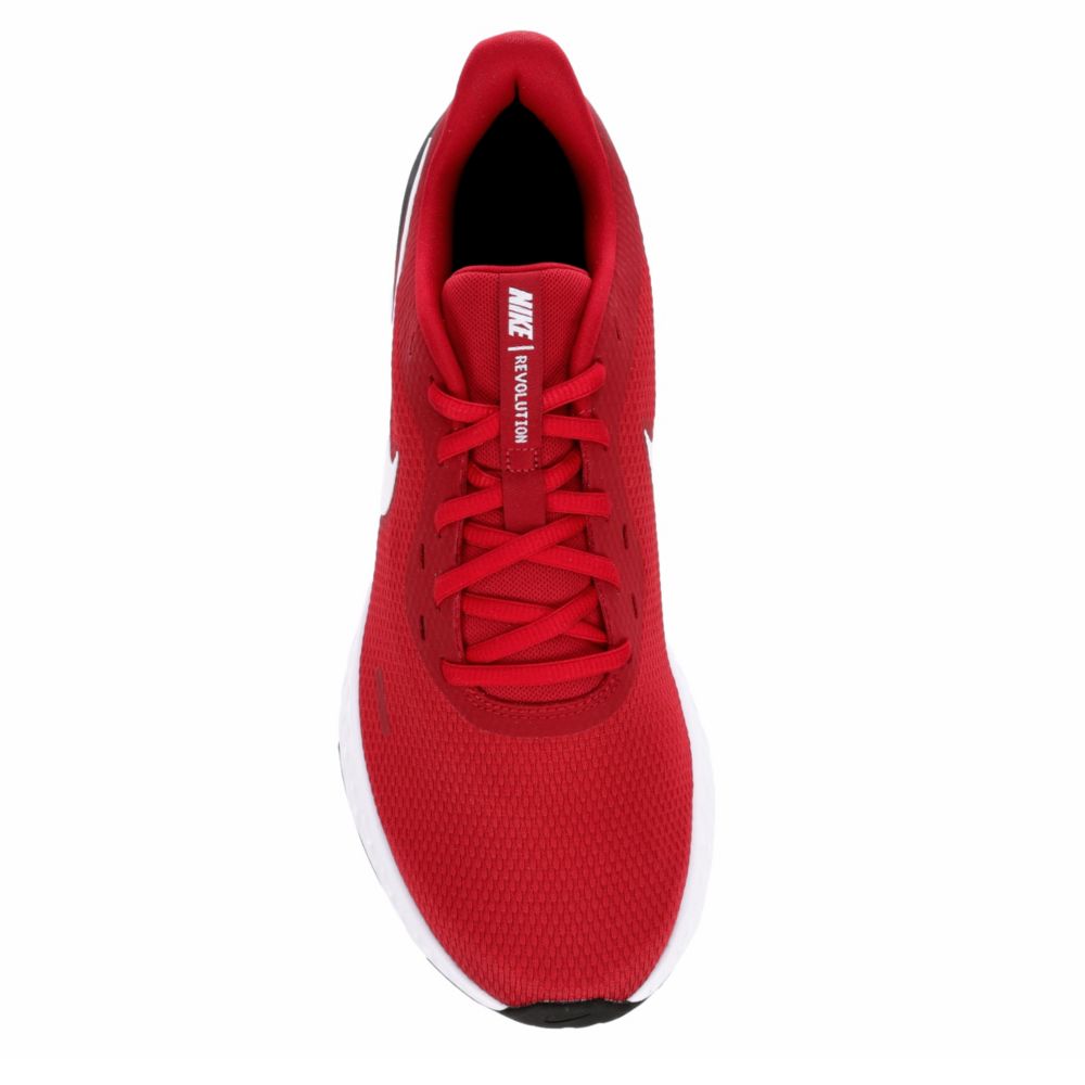 NIKE Mens Revolution 5 Running Shoe - RED