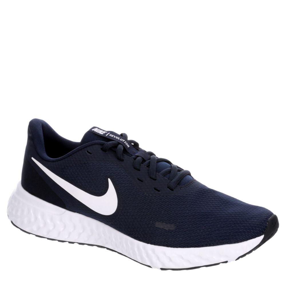 NIKE Mens Revolution 5 Running Shoe - NAVY