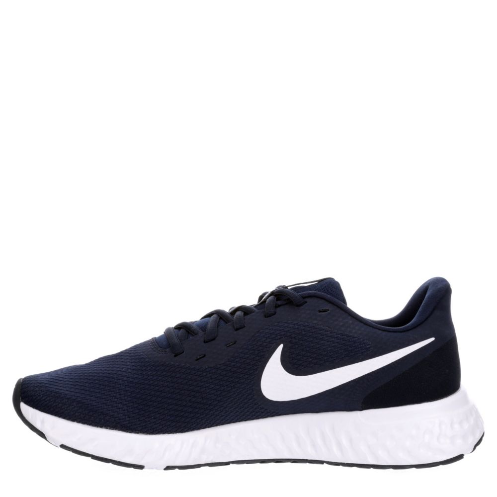 NIKE Mens Revolution 5 Running Shoe - NAVY