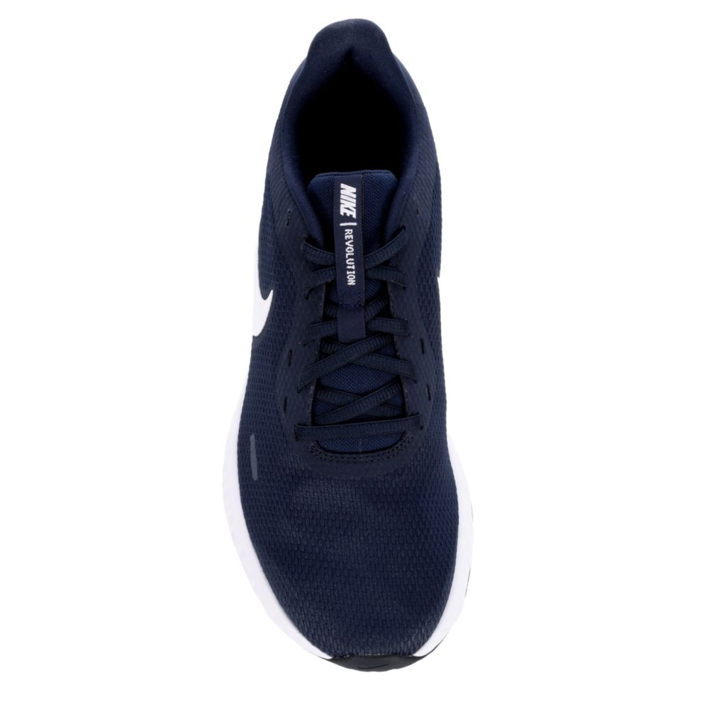 NIKE Mens Revolution 5 Running Shoe - NAVY