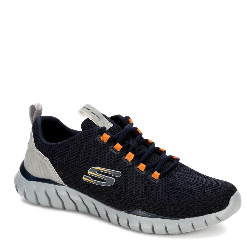 skechers navy running shoes