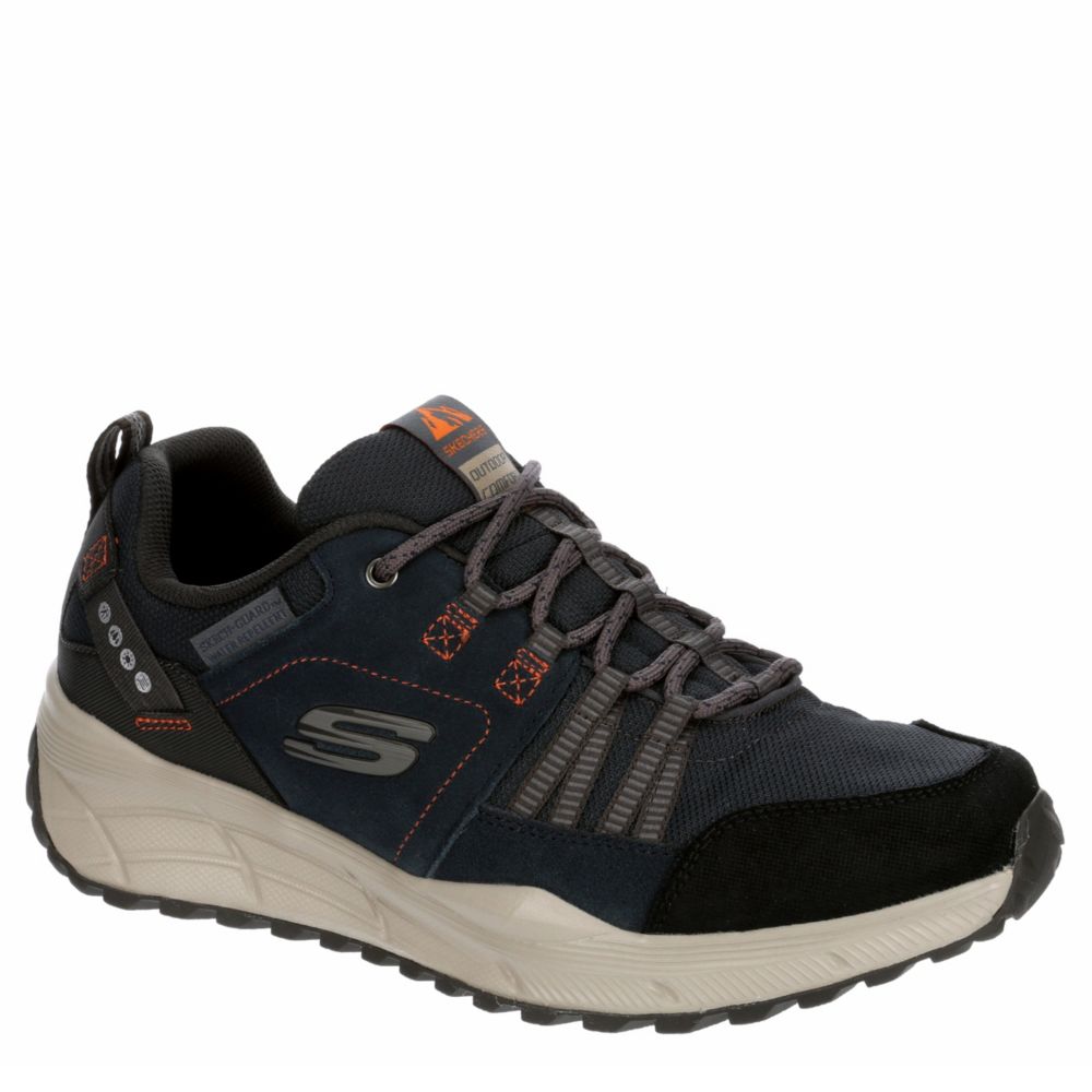 skechers navy running shoes