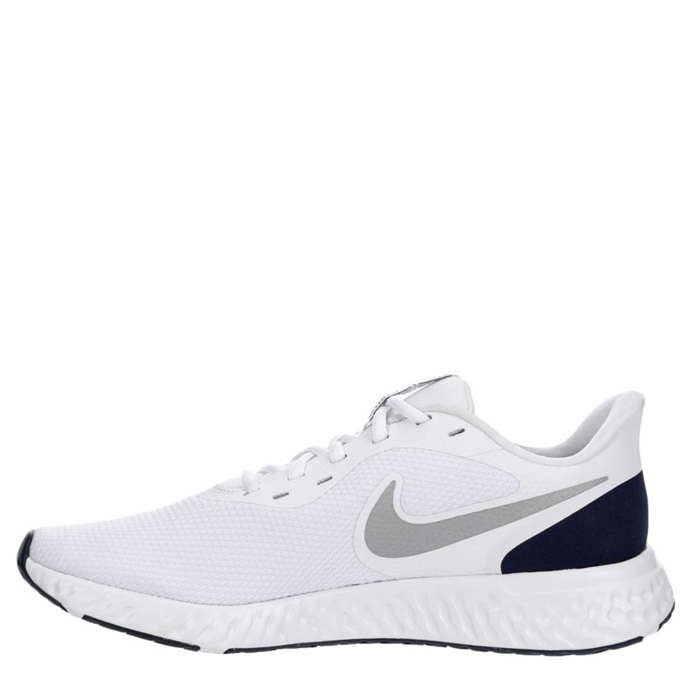 NIKE Mens Revolution 5 Running Shoe - WHITE