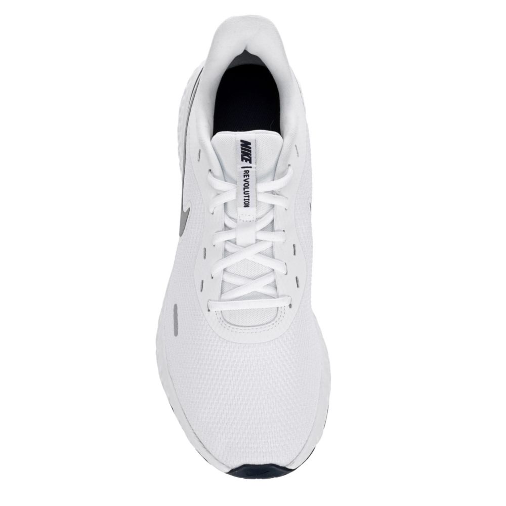 NIKE Mens Revolution 5 Running Shoe - WHITE