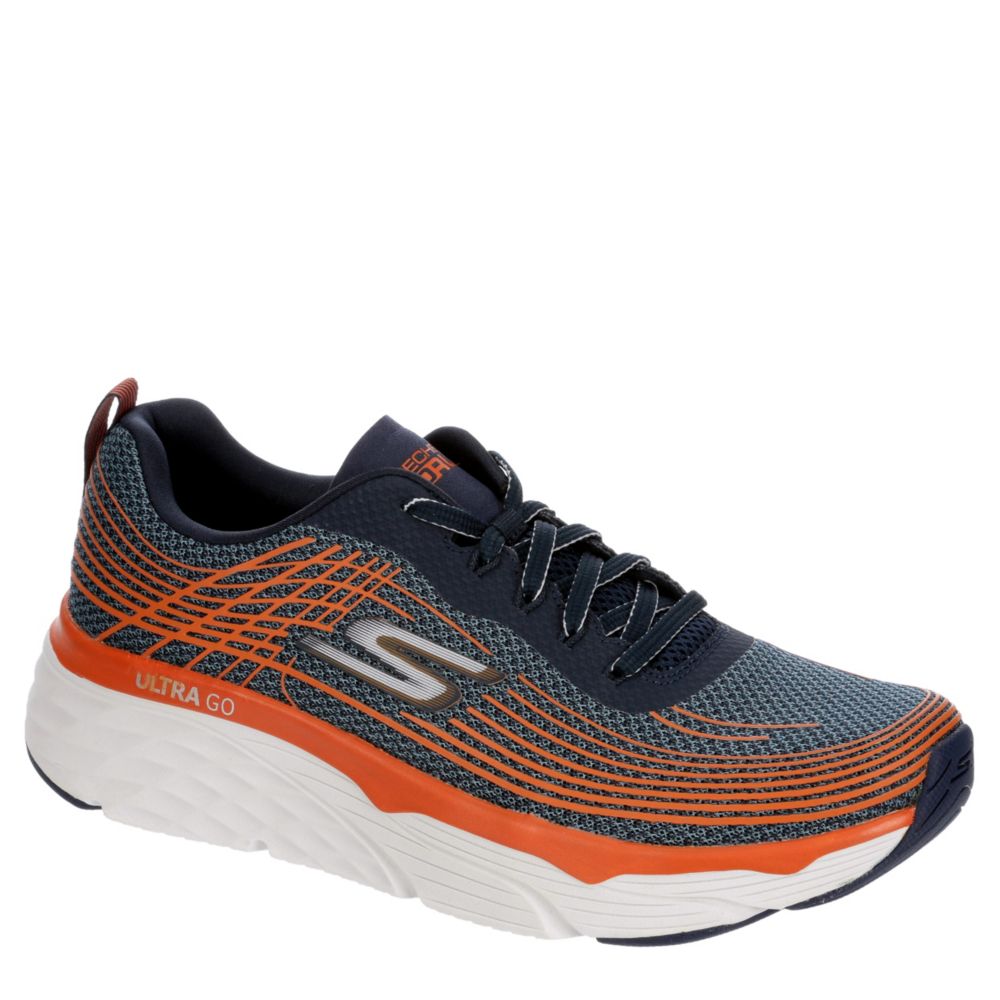 Navy Skechers Mens Max Cushion Running Shoe | Athletic | Off Broadway Shoes