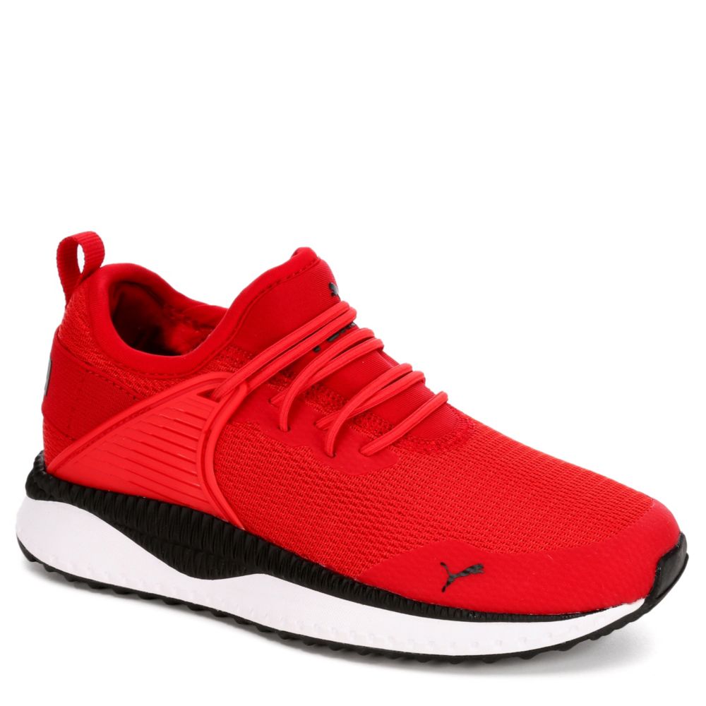 Red Puma Boys Pacer Next Cage Sneaker 