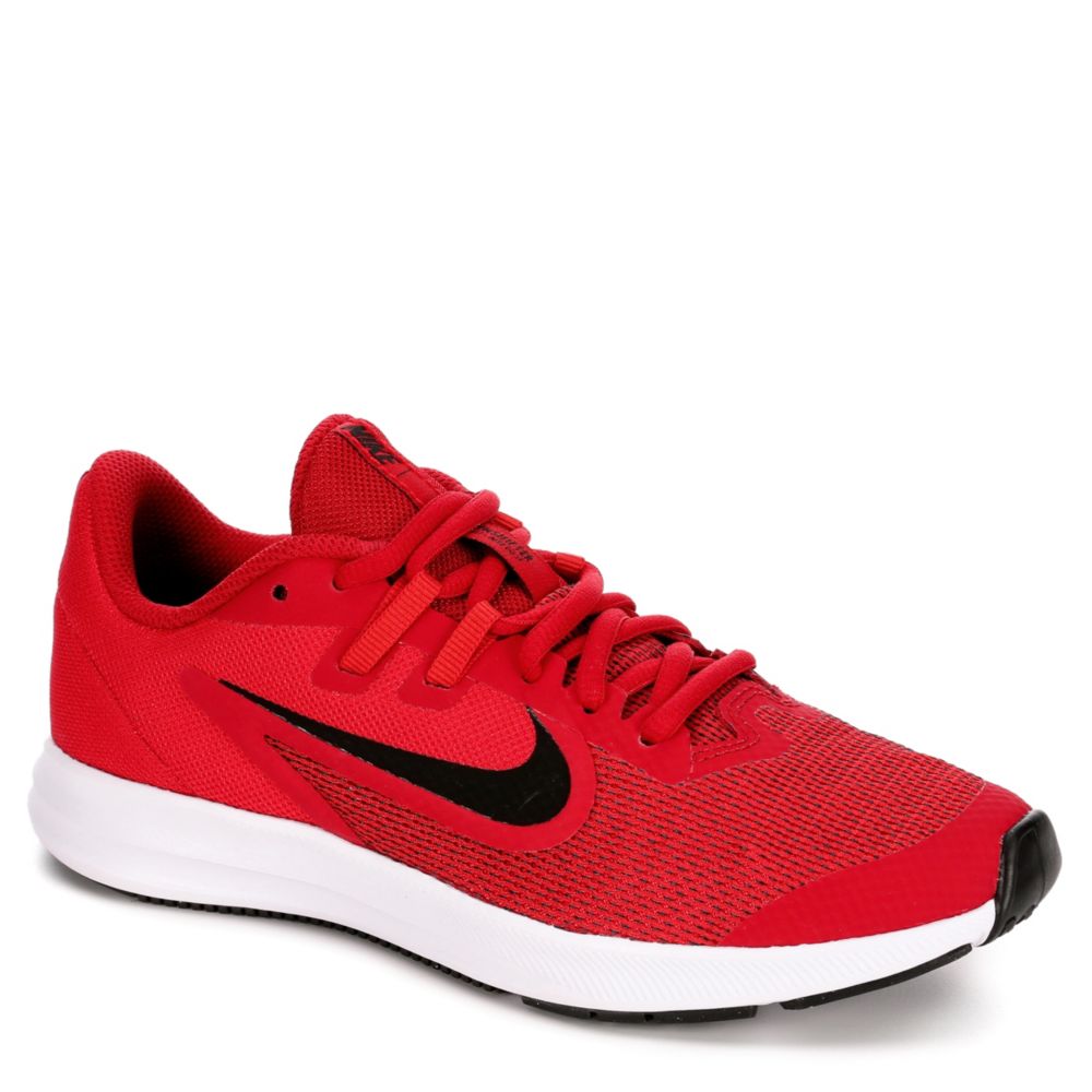 red nike boys trainers 