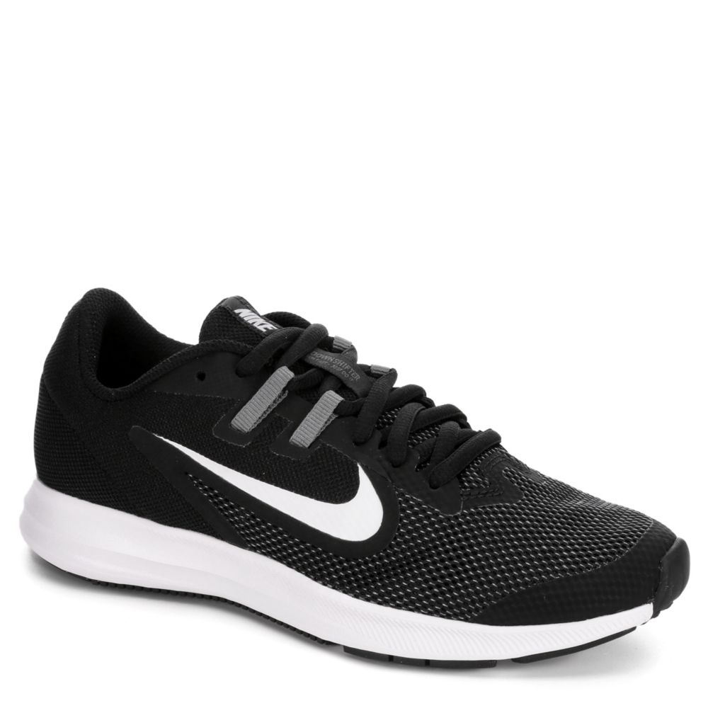 Black Nike Boys Grade School Downshifter 9 Sneaker Athletic Off