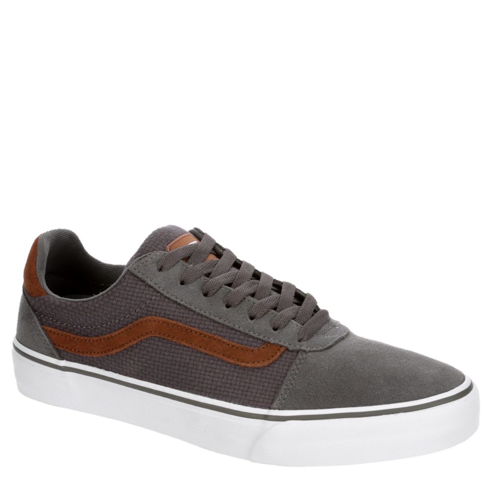 grey and brown vans