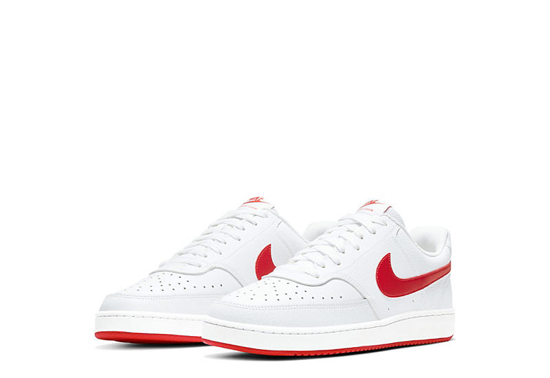 White Nike Mens Court Vision Sneaker | Athletic | Off Broadway Shoes