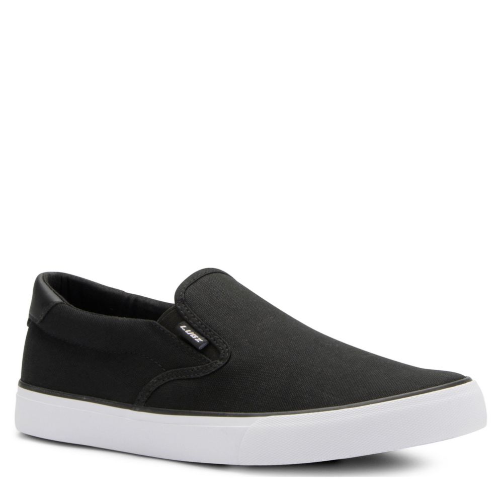 Black Lugz Mens Clipper Slip On Sneaker | Canvas | Off Broadway Shoes