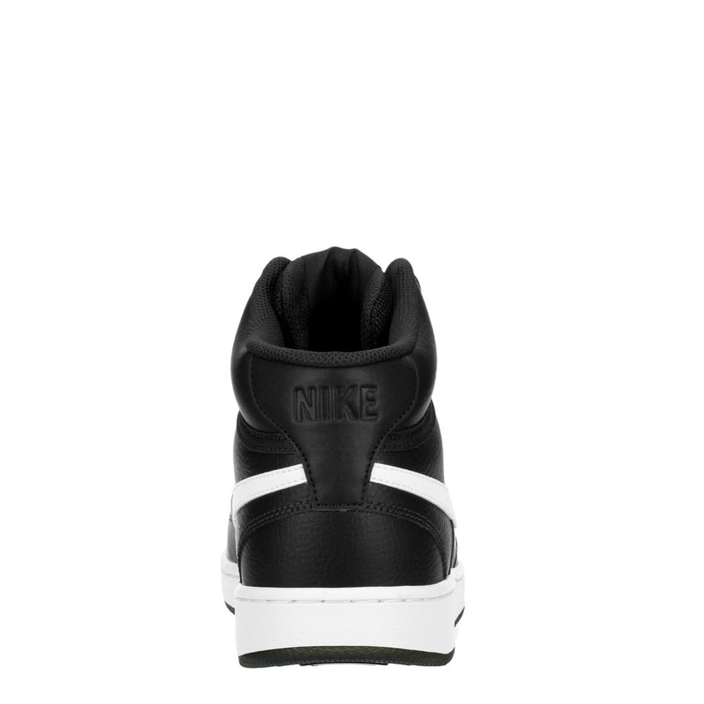 NIKE Mens Court Vision Mid Sneaker - BLACK