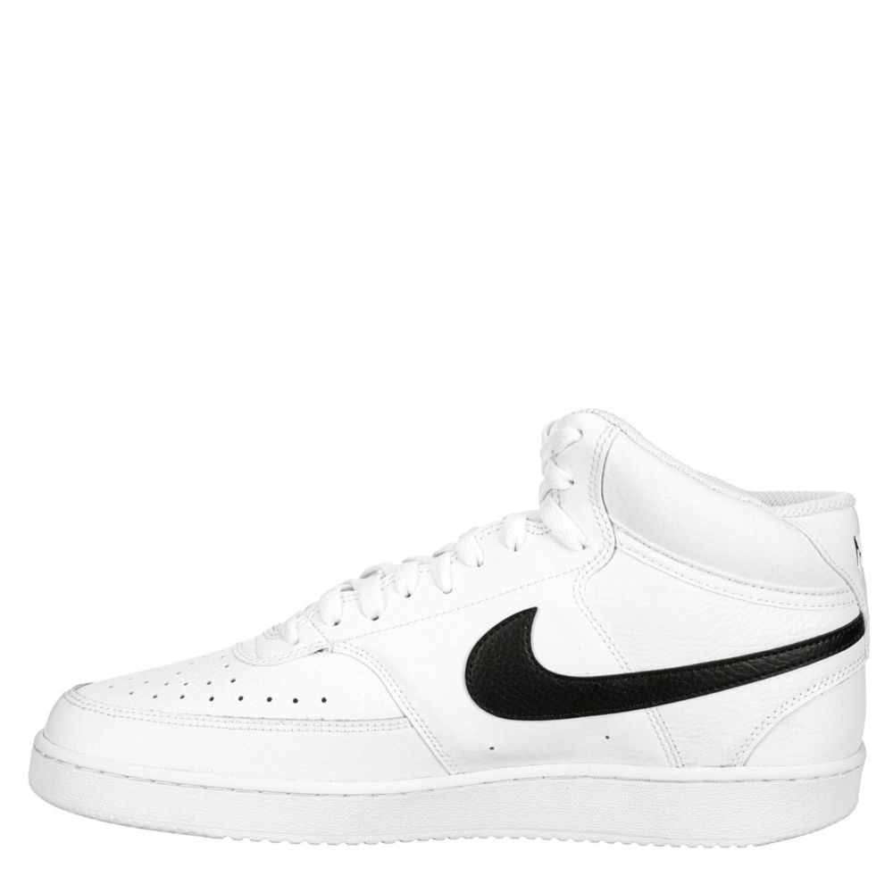 nike men white court vision sneakers