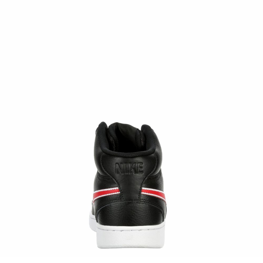 NIKE Mens Court Vision Mid Sneaker - BLACK