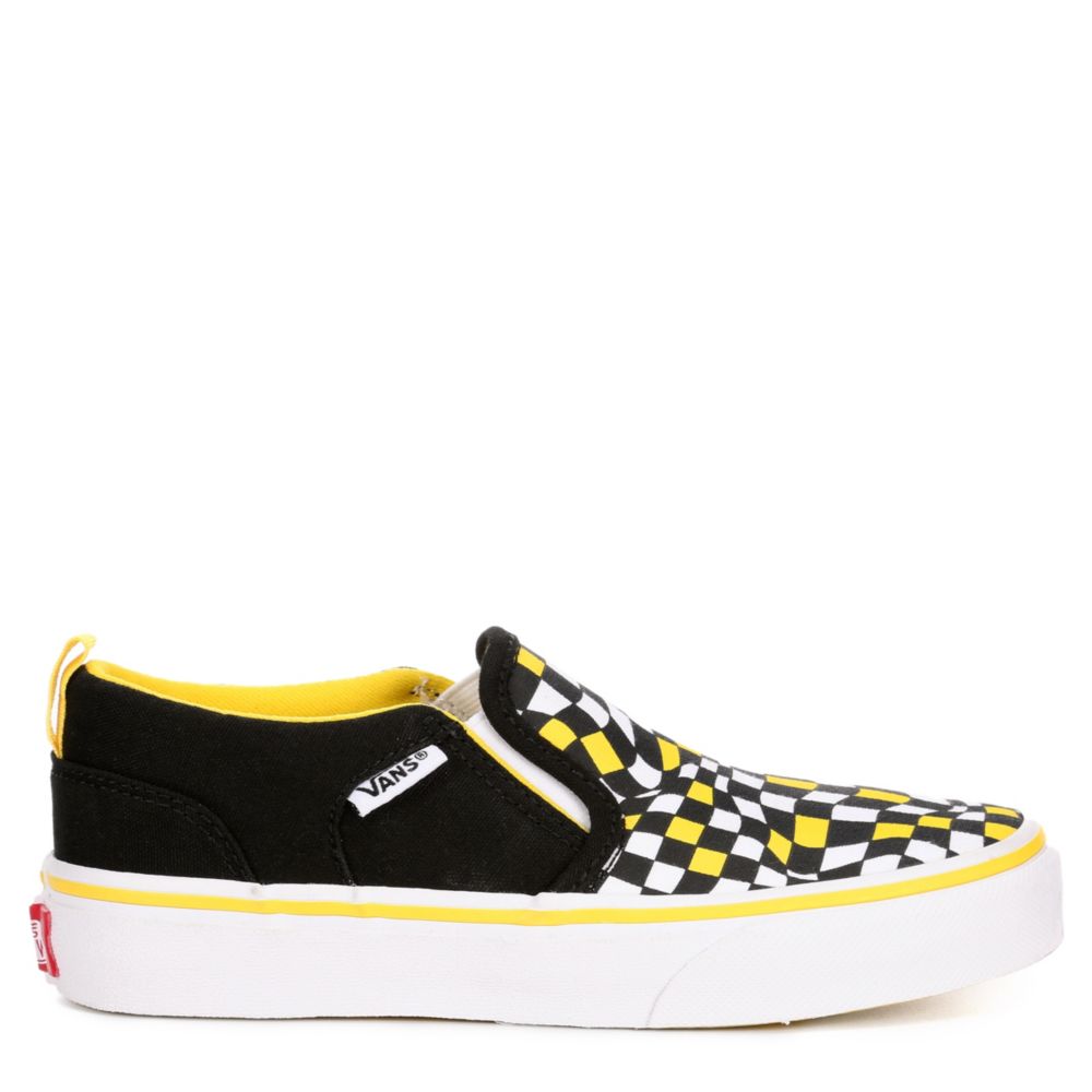 VANS Boys Asher Slip On Sneaker - BLACK